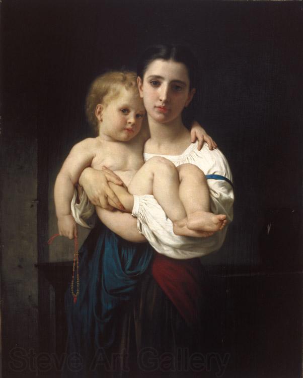 Adolphe William Bouguereau The Elder Sister (mk26)